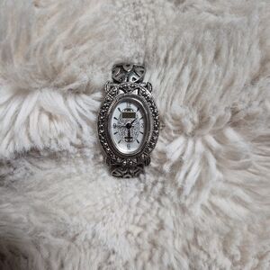 ExpLrAess LA Express Watch Face Vintage Piece Boho Indie Bohemian Artsy Silver ✨